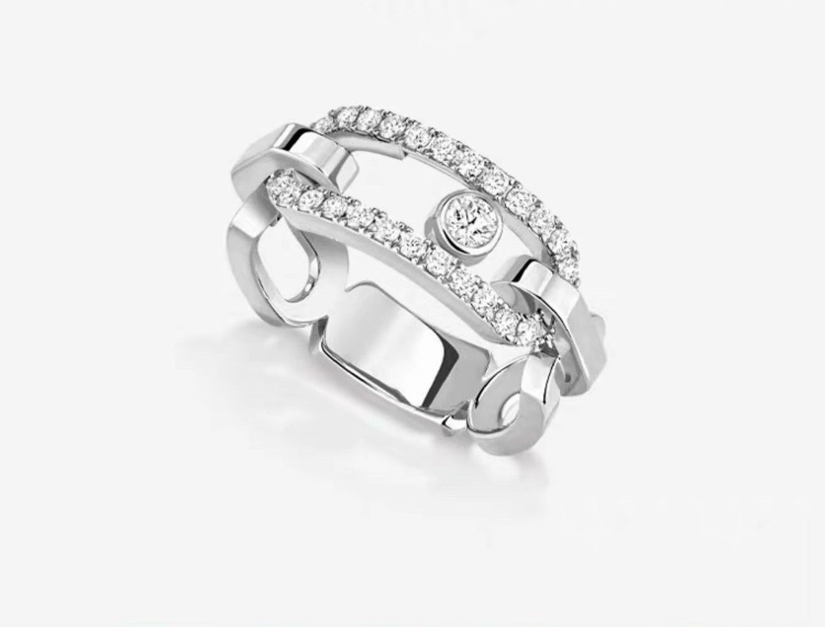 [Lume Jewels]Sliding Single Diamond Ring