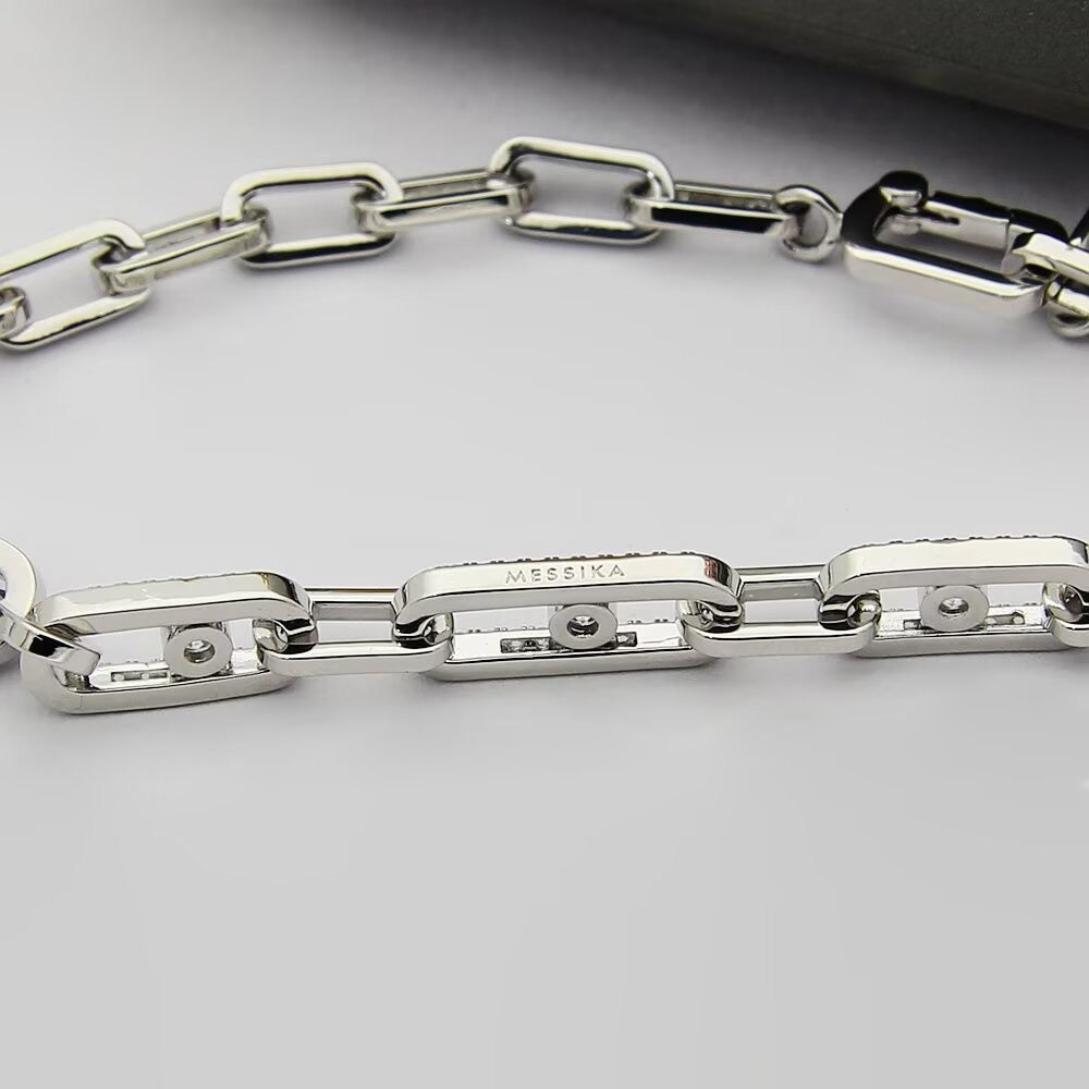 [Lume Jewels]Move Link Pave Diamond Necklace