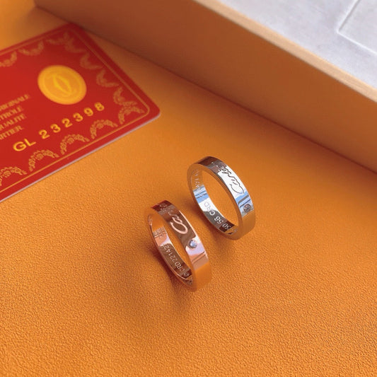 ¡®Lume Jewelry¡¯Signature Single‑Diamond Couple Band Rings