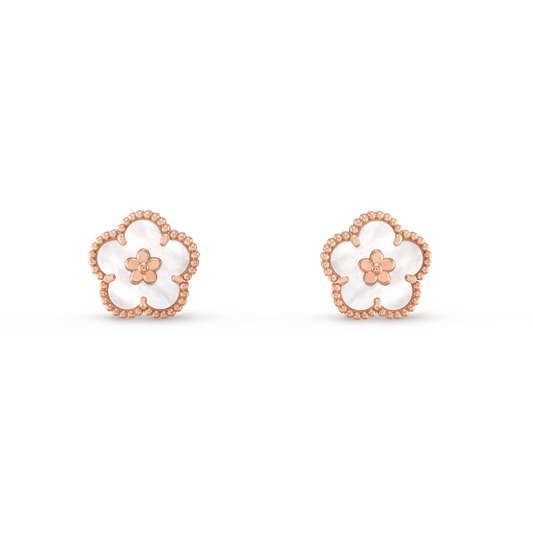 ¡®Lume Jewels¡¯LUCKY PINK GOLD WHITE MOP EARRINGS