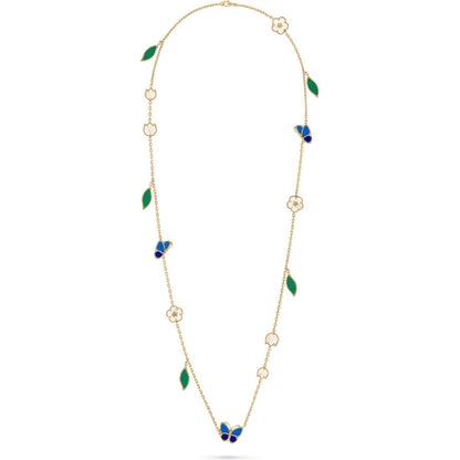 [Lume Jewels]LUCKY SPRING BUTTERFLY 15 FLOWER NECKLACE