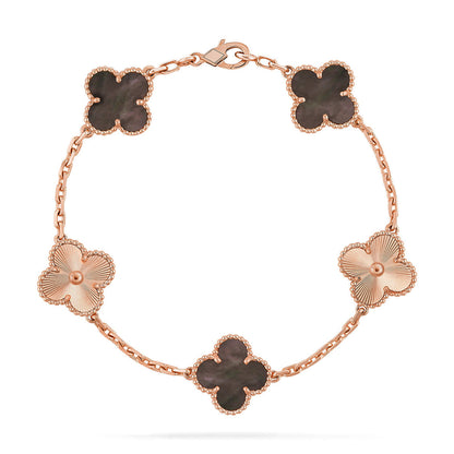 [Lume Jewels]New CLOVER 5 MOTIF GRAY MOP BRACELET COLLECTION
