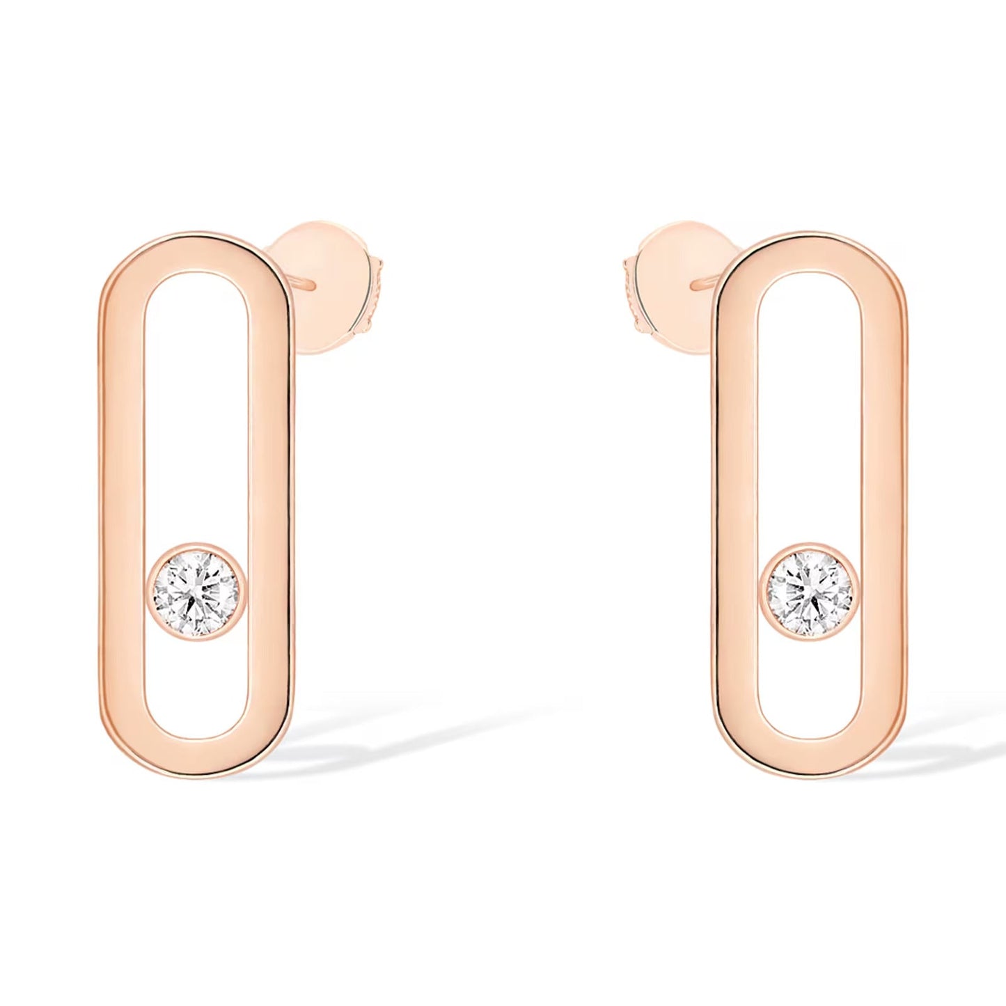 [Lume Jewels]MOVE UNO SMALL 1 DIAMOND EARRINGS