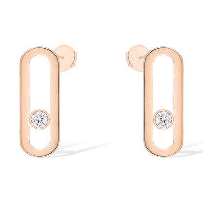 [Lume Jewels]MOVE UNO SMALL 1 DIAMOND EARRINGS