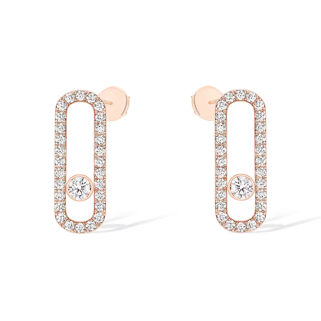 [Lume Jewels]MOVE UNO STUD DIAMOND PAVED EARRINGS