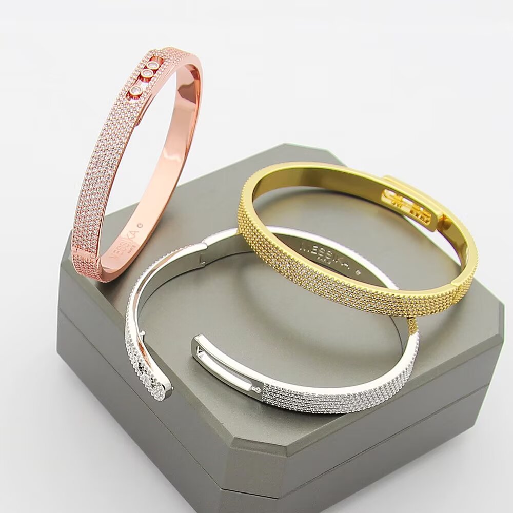 [Lume Jewels]Move Noa Full Pavé Diamond Bangle Bracelet