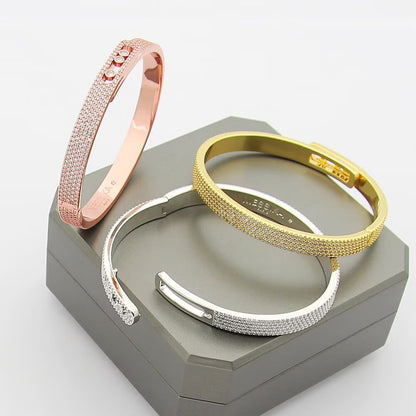 [Lume Jewels]Move Noa Full Pavé Diamond Bangle Bracelet