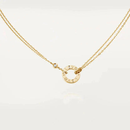 ¡®Lume Jewels¡¯LOVE NECKLACE 16MM 2 DIAMONDS