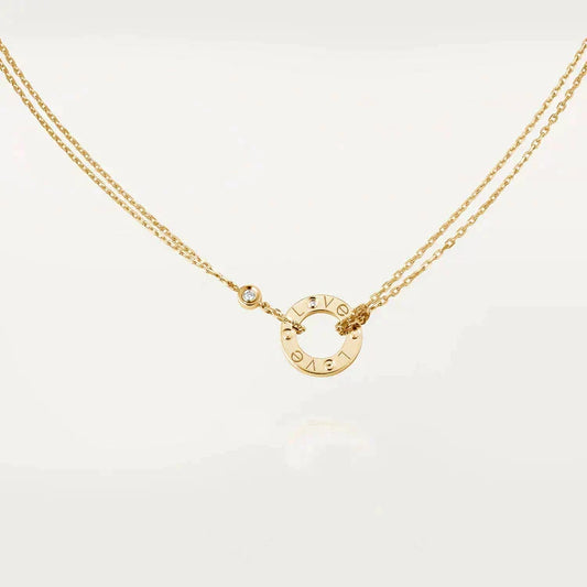 ¡®Lume Jewels¡¯LOVE NECKLACE 16MM 2 DIAMONDS