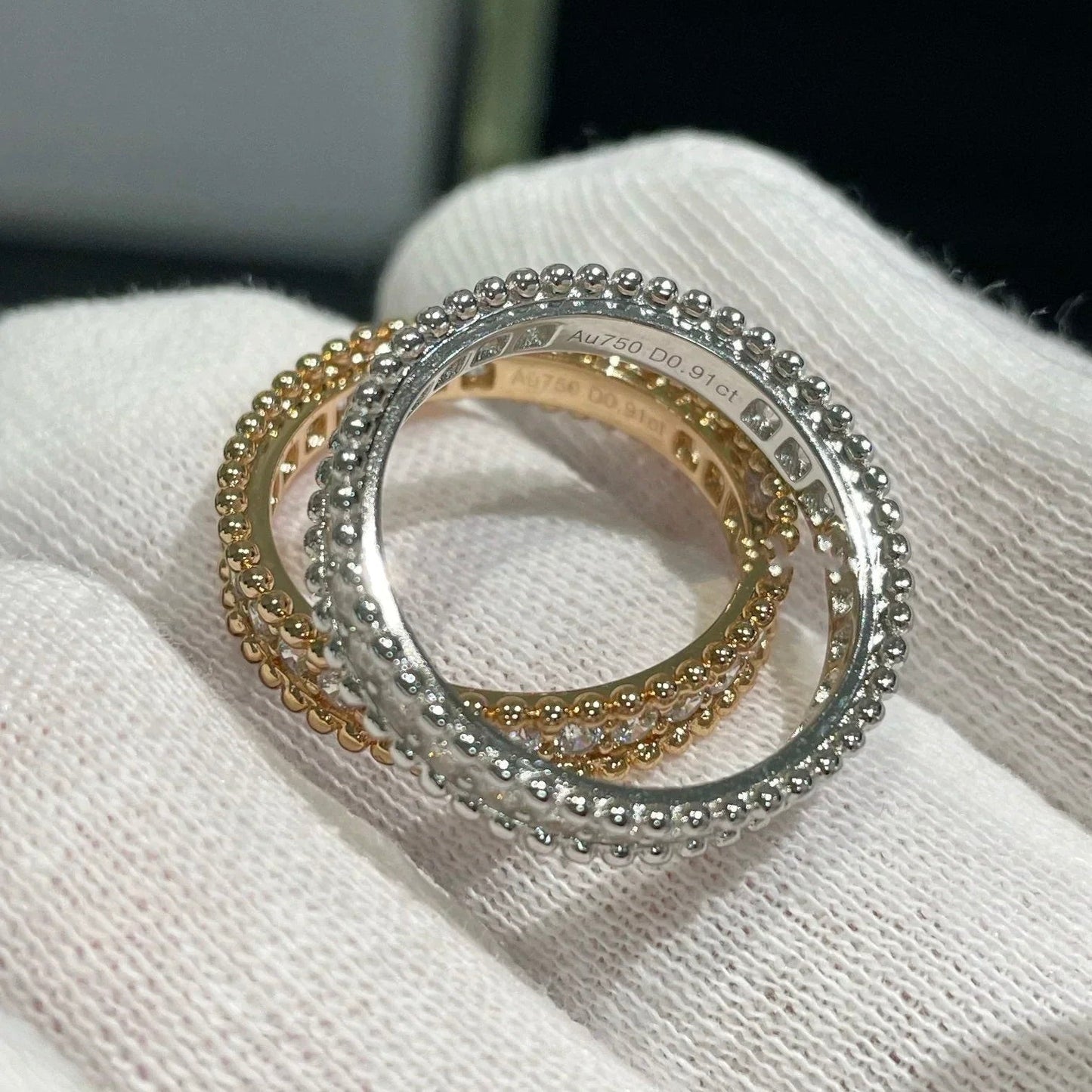 ¡®Lume Jewels¡¯PERLEE DIAMOND ROSE GOLD RING