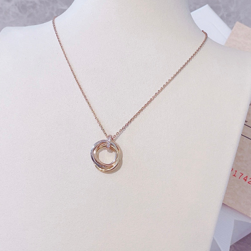 ¡®Lume Jewels¡¯TRINITY NECKLACE GOLD  DIAMONDS