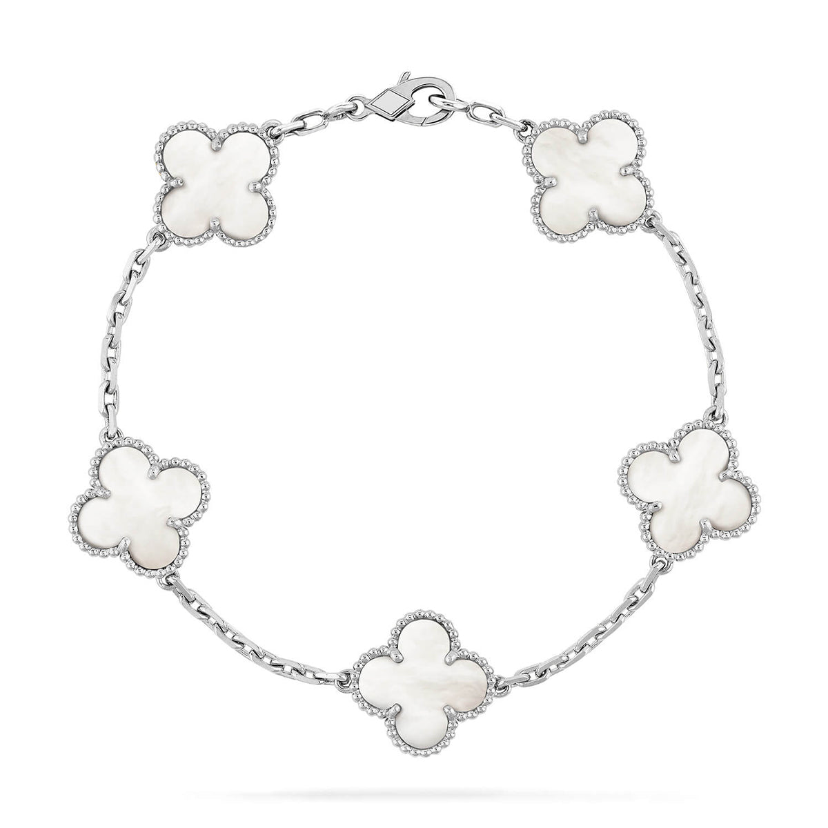 [Lume Jewels]New CLOVER WHITE PEARL MOP 5 MOTIF BRACELET COLLECTION