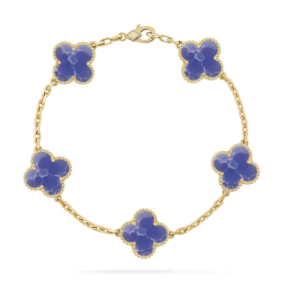 [Lume Jewels]New CLOVER 5 MOTIF BLUE VEINS BRACELET COLLECTION