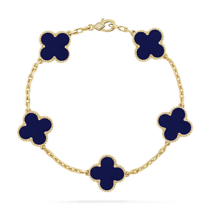 [Lume Jewels]New CLOVER 5 MOTIF LAPIS LAZULI BRACELET COLLECTION