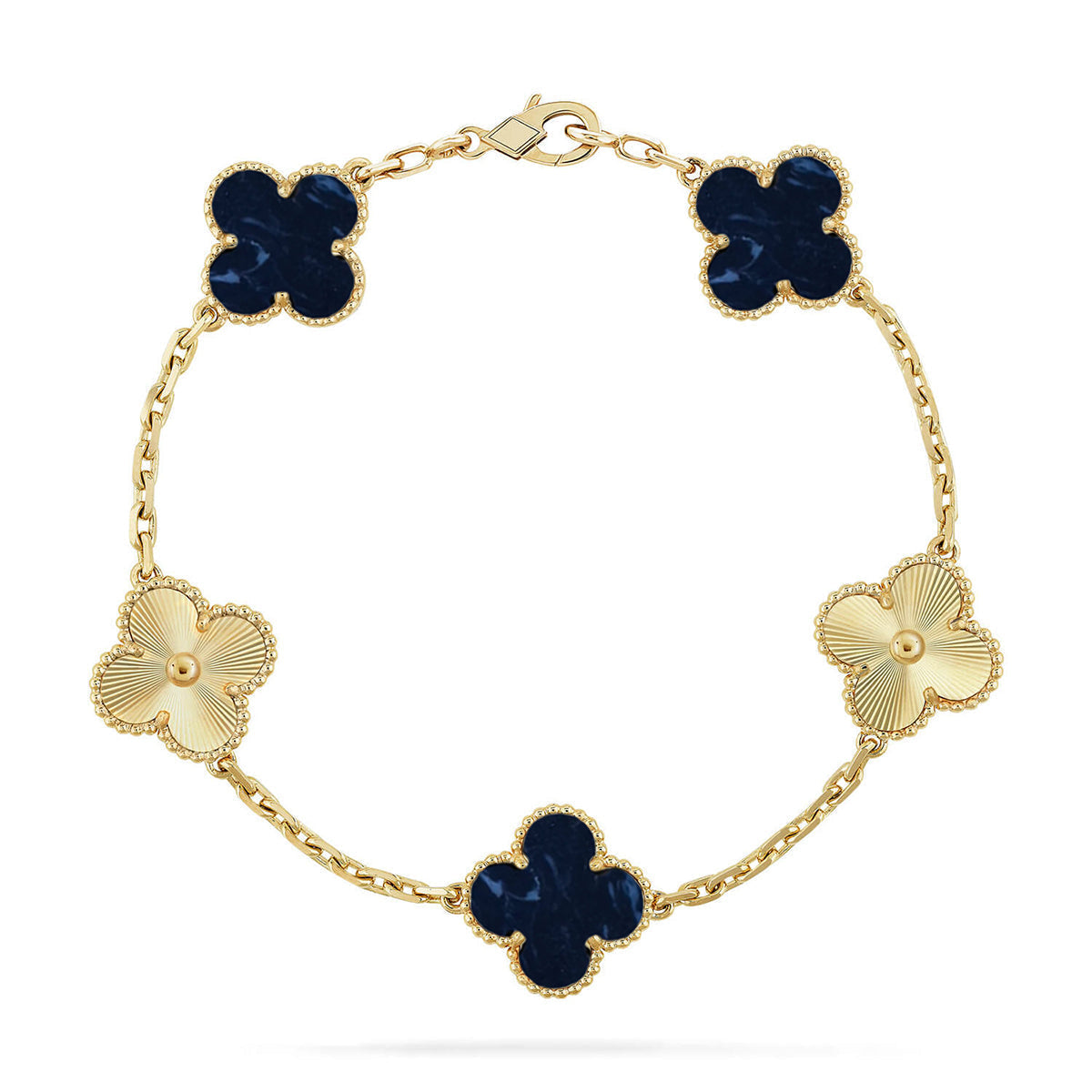 [Lume Jewels]New CLOVER 5 MOTIF PIETERSITE BRACELET COLLECTION