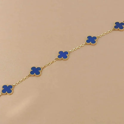 [Lume Jewels]New CLOVER 5 MOTIF BLUE AGATE BRACELET COLLECTION