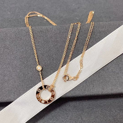 ¡®Lume Jewels¡¯LOVE NECKLACE 16MM 2 DIAMONDS