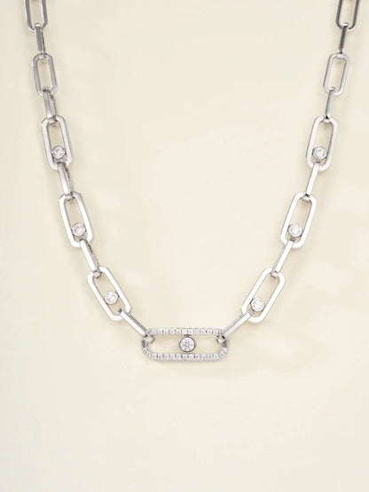 [Lume Jewels] MK NEW SLIDING DIAMOND NECKLACE