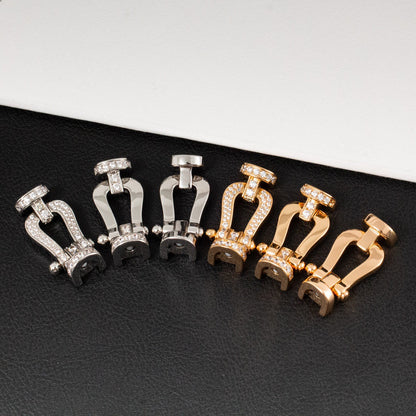 ¡®Lume Jewels¡¯FORCE LARGE HORSESHOE HALF DIAMOND BRACELET GOLD