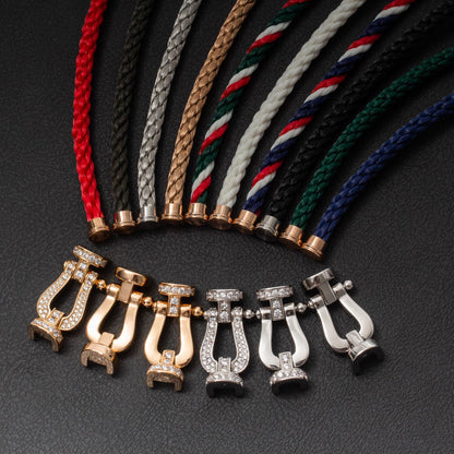 ¡®Lume Jewels¡¯FORCE LARGE HORSESHOE HALF DIAMOND BRACELET ROSE GOLD