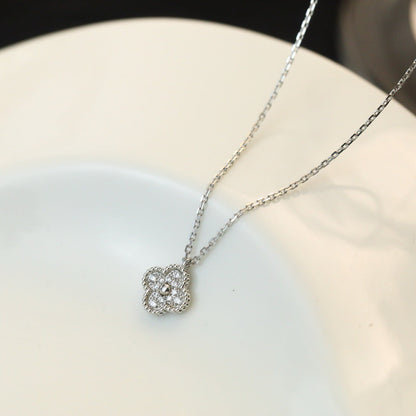 ¡®Lume Jewels¡¯CLOVER MINI 9.5MM PENDANT DIAMOND NECKLACE