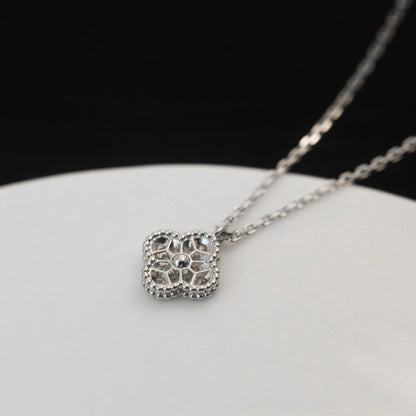 ¡®Lume Jewels¡¯CLOVER MINI 9.5MM PENDANT DIAMOND NECKLACE