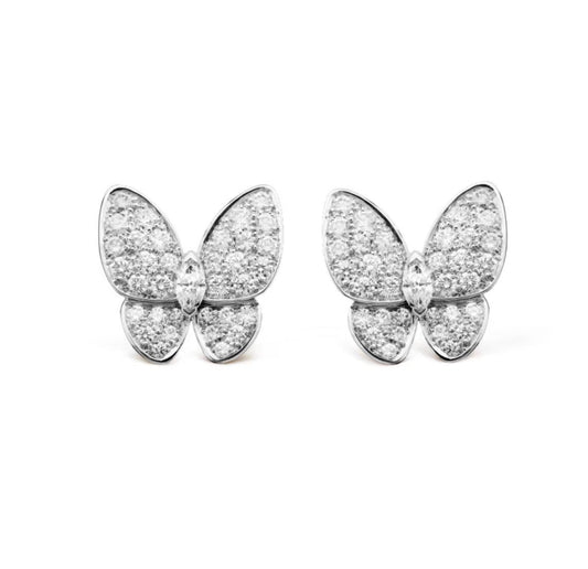 ¡®Lume Jewels¡¯BUTTERFLY ALL DIAMOND EARRINGS