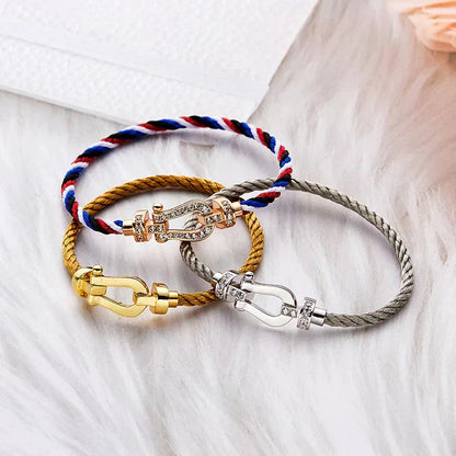 ¡®Lume Jewels¡¯FORCE LARGE HORSESHOE NO DIAMOND BRACELET GOLD