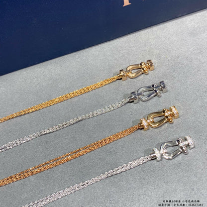 ¡®Lume Jewels¡¯FORCE SMALL HORSESHOE  DIAMOND CHAIN ROPE BRACELET