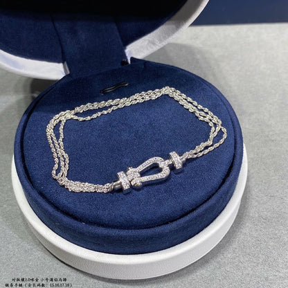 ¡®Lume Jewels¡¯FORCE SMALL HORSESHOE  DIAMOND CHAIN ROPE BRACELET