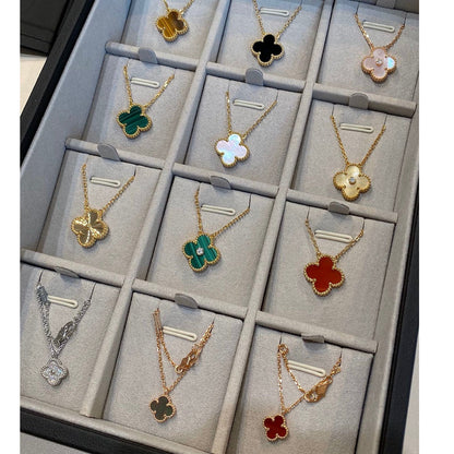 ¡®Lume Jewels¡¯CLOVER 15MM LASER NECKLACE SILVER