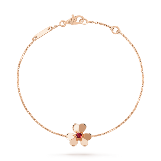 ¡®Lume Jewels¡¯FRIVOLE GOLD FLOWER PINK MALACHITE BRACELET