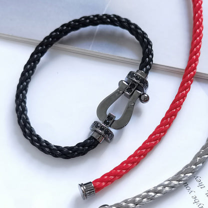 ¡®Lume Jewels¡¯FORCE LARGE SERIES HORSESHOE BLACK SAMURAI BRACELET
