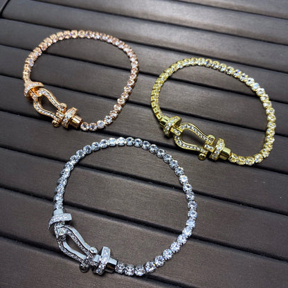 ¡®Lume Jewels¡¯FORCE  LARGE HORSESHOE FULL DIAMOND TENNIS BRACELET