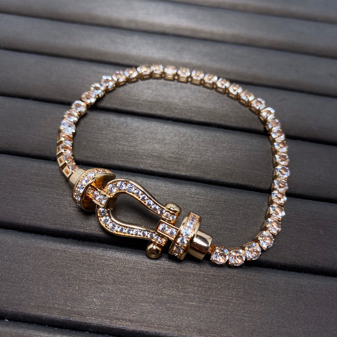 ¡®Lume Jewels¡¯FORCE  LARGE HORSESHOE FULL DIAMOND TENNIS BRACELET