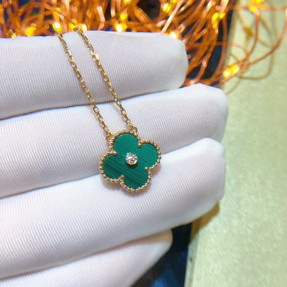 ¡®Lume Jewels¡¯CLOVER 15MM DIAMOND TURQUOISE NECKLACE