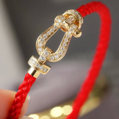 ¡®Lume Jewels¡¯FORCE LARGE HORSESHOE FULL DIAMOND BRACELET SILVER