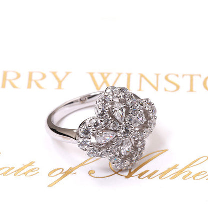 ¡®Lume Jewels¡¯LOOP RING FULL MOTIF DIAMOND 16MM SILVE