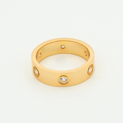 ¡®Lume Jewels¡¯LOVE RING 5.5MM 6 DIAMONDS PINK GOLD