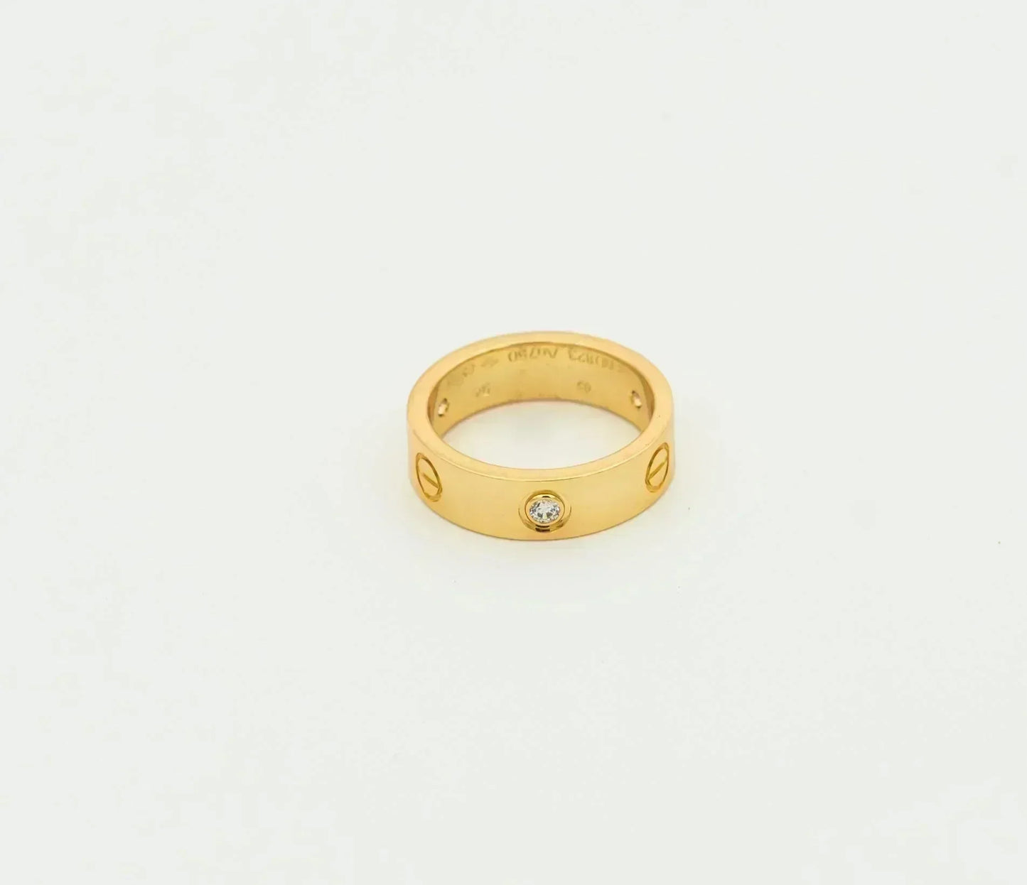 ¡®Lume Jewels¡¯LOVE RING 5.5MM 3 DIAMONDS GOLD