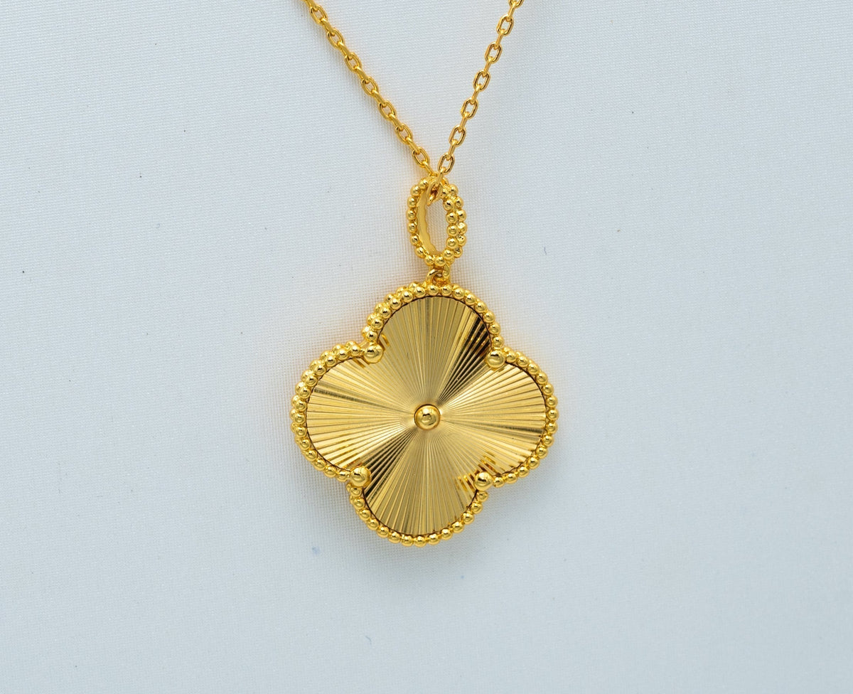 ¡®Lume Jewels¡¯CLOVER 25MM PEDANT NECKLACE GOLD