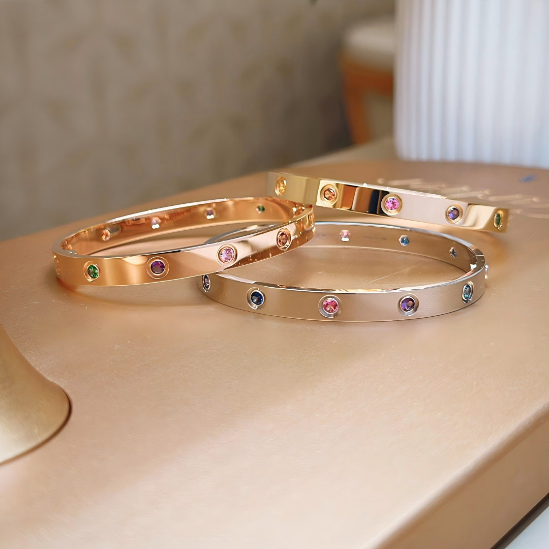 [Lume Jewels]2026 RAINBOW LOVE BRACELET 6.1MM  10 DIAMONDS
