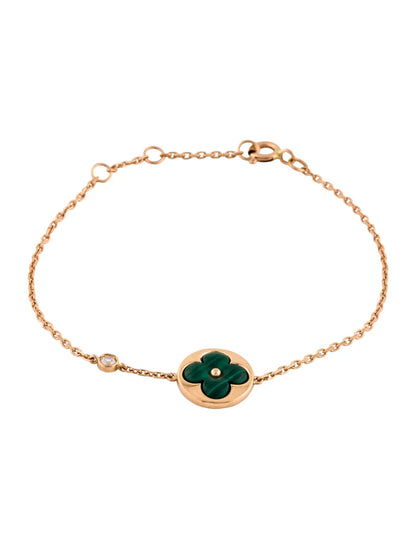 ¡®Lume Jewels¡¯SUN MALACHITE 1 DIAMOND PINK GOLD BRACELET