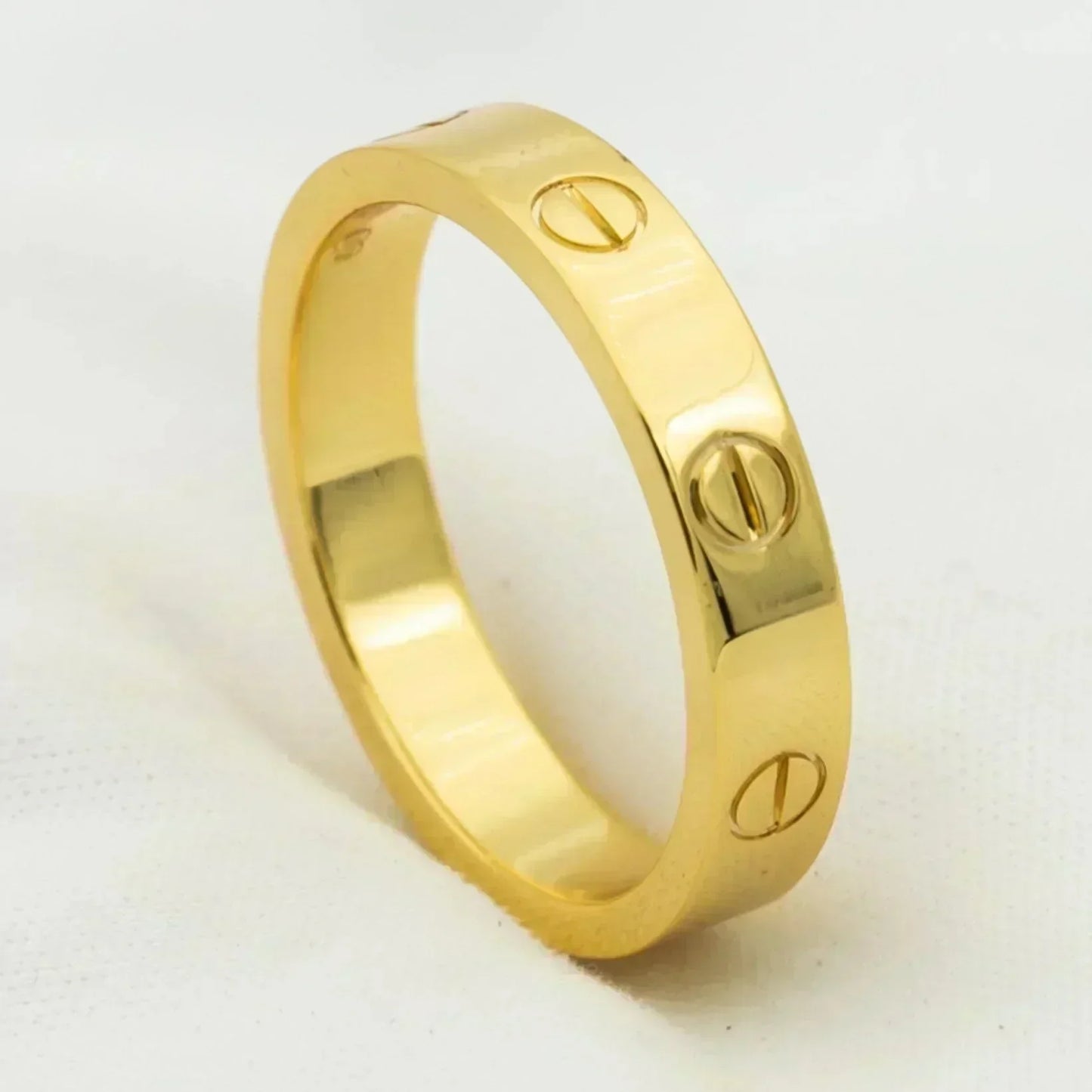 ¡®Lume Jewels¡¯LOVE RING 4MM 1 DIAMOND GOLD