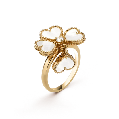 ¡®Lume Jewels¡¯SWEET CLOVER WHITE MOP RING