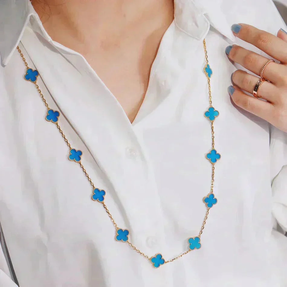 ¡®Lume Jewels¡¯CLOVER 20 MOTIFS TURQUOISE GOLD
