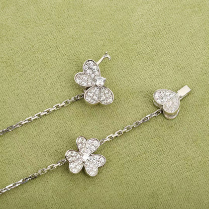 ¡®Lume Jewels¡¯FRIVOLE SILVER 9 FLOWERS NECKLACE