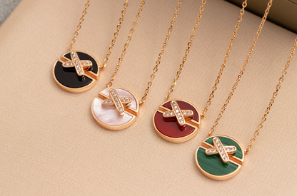 ¡®Lume Jewels¡¯JEUX DE PINK GOLD DIAMOND NECKLACE