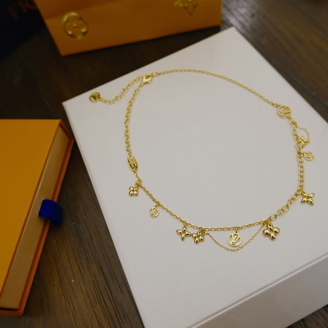 ¡®Lume Jewels¡¯BLOOMING SUPPLE NECKLACE BRASS