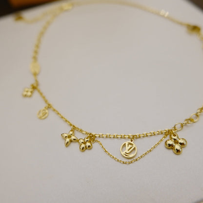 ¡®Lume Jewels¡¯BLOOMING SUPPLE NECKLACE BRASS